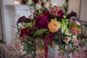 rose and peach floral bouquet