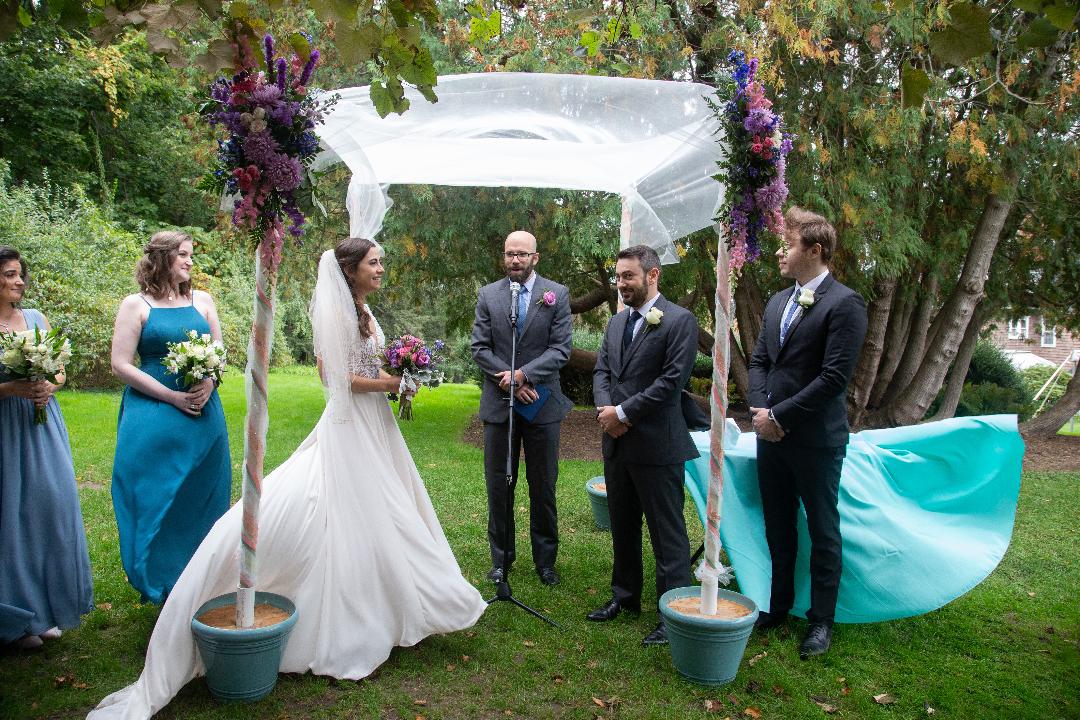 couple on their wedding day